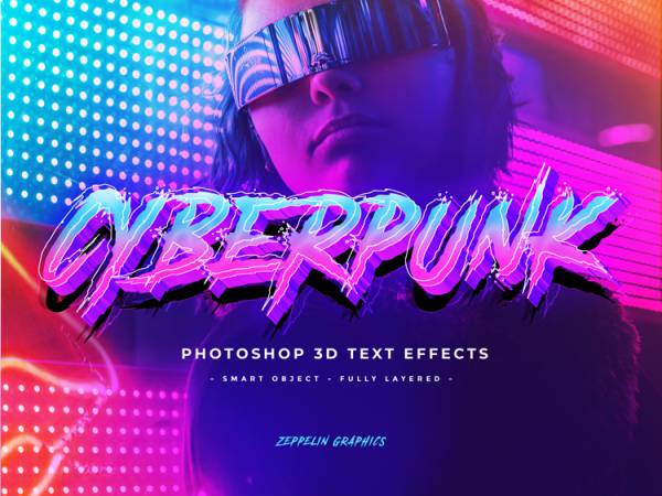 PSD模板-高级朋克平面特效素材，精选数百款海报效果