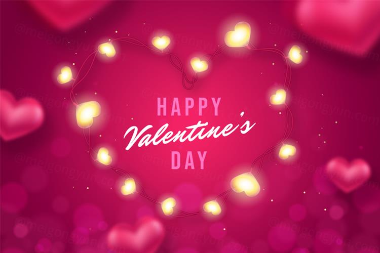 高质量情人节七夕妇女节爱情主题宣传单横幅海报插画EPS矢量模