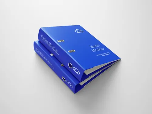 文件夹文件收纳袋办公用品样机品牌提案模版素材 Binder Mockup