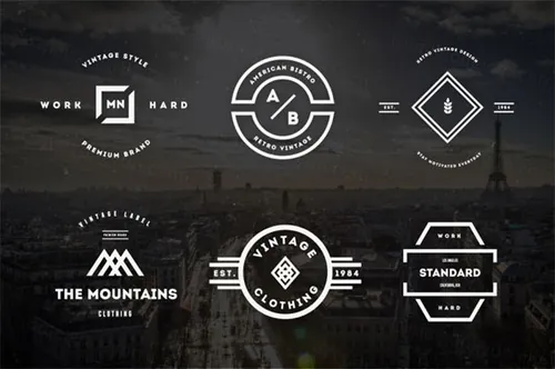 复古风格徽章商标模版素材 Vintage Logos  Badges