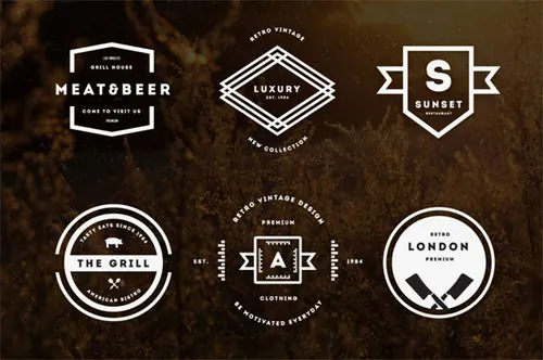 复古风格徽章商标模版素材 Vintage Logos  Badges