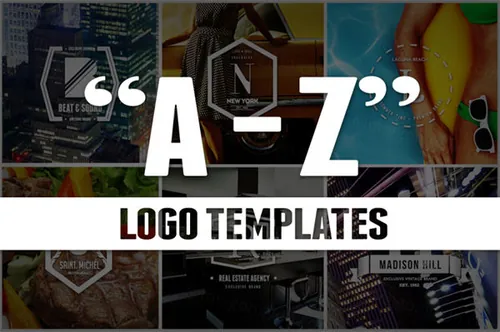 26组复古风格徽章商标模版素材 Logos from A to Z / Badges