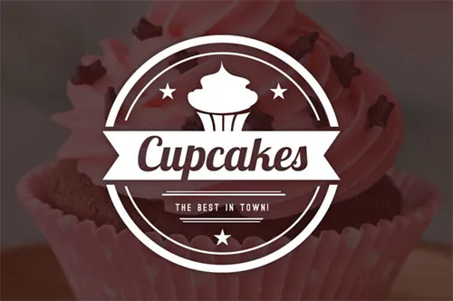 15组蛋糕甜点面包房复古风格徽章图标素材 Bakery , Cupcakes  Cakes Logos
