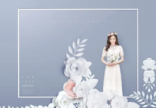 高端婚礼情人节女王节海报设计Wedding Valentine\'s Women\'s Day