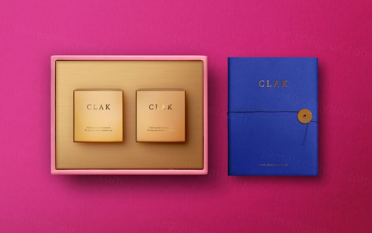 精美的墨水笔记本礼品包装VIP套件场景样机