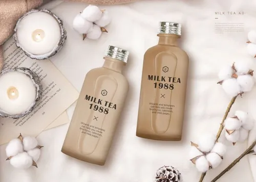 轻柔无刺激水精华样机场景模拟模板