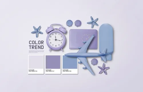 VI品牌飞机模型闹钟套装设计展示样机