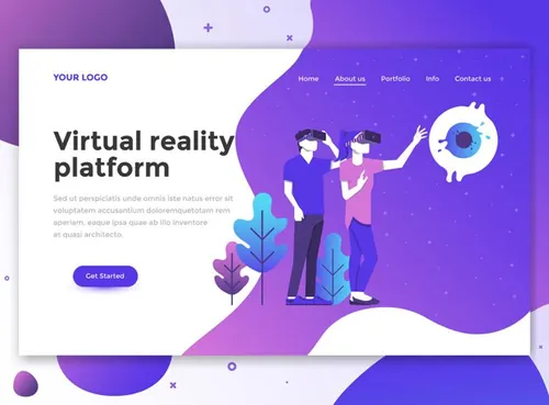 2018扁平化流行配色Web登录网页模版 Flat Mode
