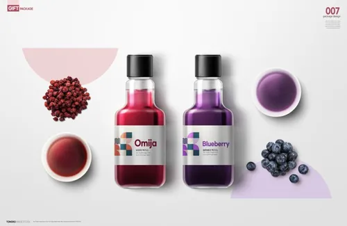 高档礼包礼盒健康保健产品传统包装设计PSD模板