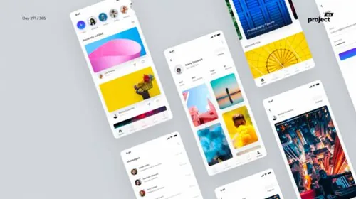 社交APP界面设计 Social App UI Kit  每日UI源文件分享