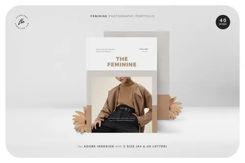 时尚服饰摄影画册作品集设计模板Portfolio