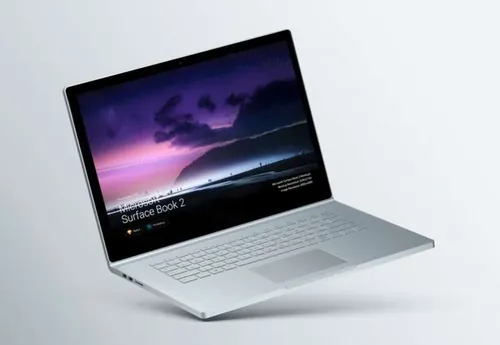 移动设备样机系列：Surface Book 2 微软笔记本样机模板 Surface Book 2 Mockups