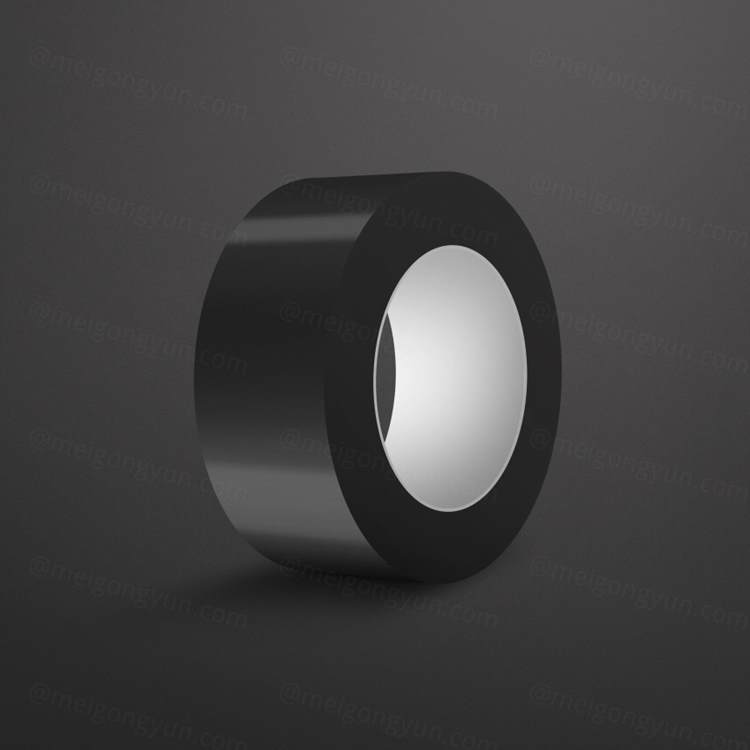 黑色高品质胶布胶带包装设计VI样机展示模型