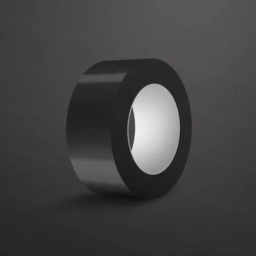 黑色高品质胶布胶带包装设计VI样机展示模型