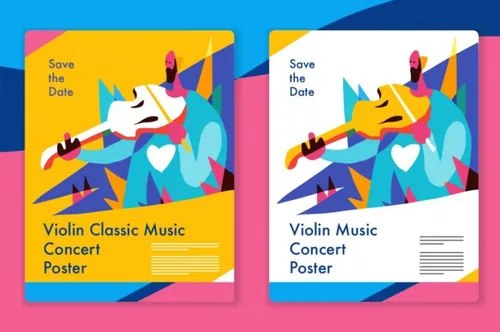 插画海报设计模板 Music Graphic