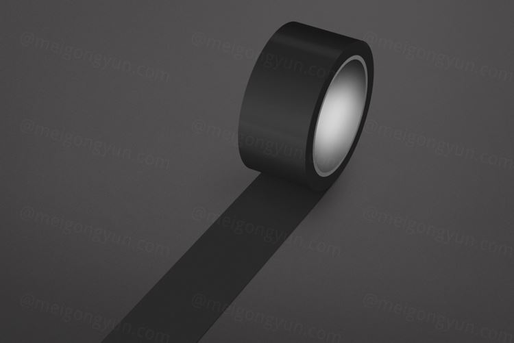 黑色封箱胶带机样设计模板