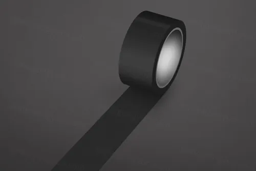 黑色封箱胶带机样设计模板