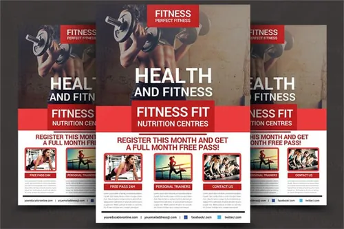 健身主题海报 Fitness Flyer