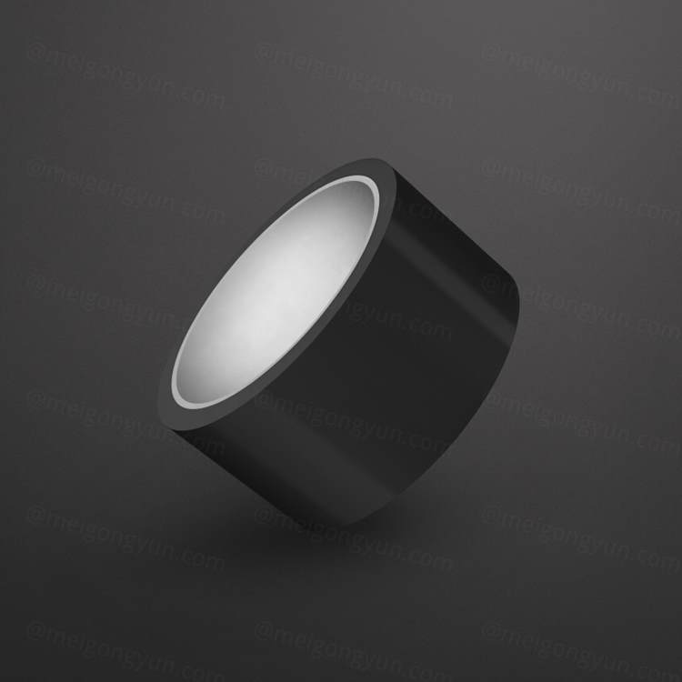 黑色高品质胶布胶带包装设计VI样机展示模型