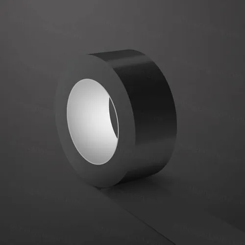 黑色时尚高端少见稀有的高品质胶布胶带包装设计VI样机展示模型