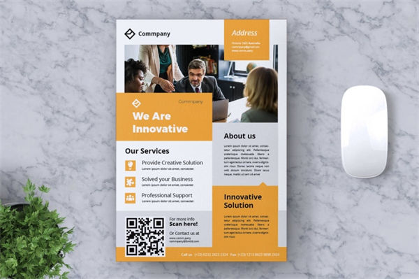 企业介绍公司业务宣传传单模板 Corporate Business