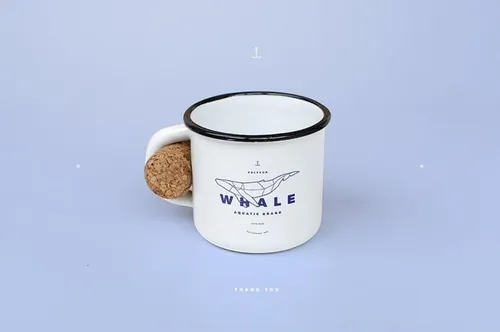 高格调海洋主题矢量标志设计素材 Polygonal Whale Logo Set