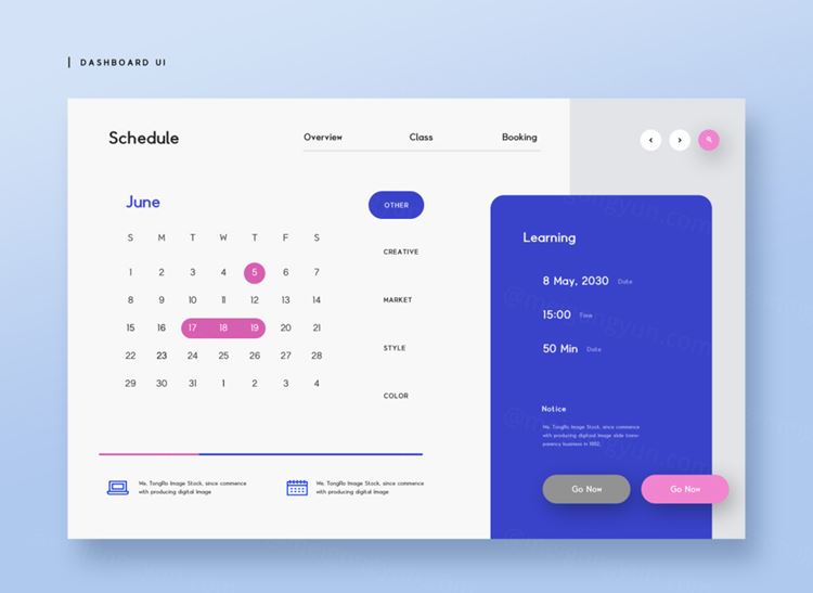 最新流行配色布局Web网页后台管理模板 Dashboard