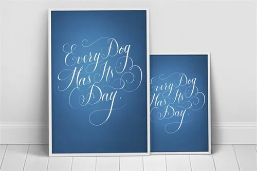经典的海报模板 Vintage Poster – Motivational Qoute