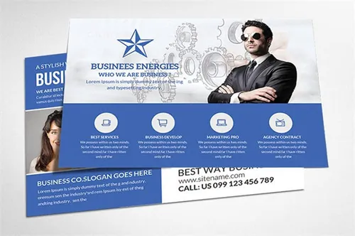 企业海报宣传模板 Corporate and Business Post Card