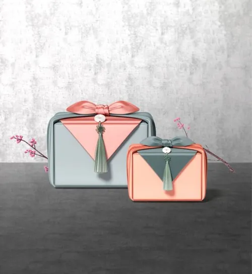 古典韩风秋夕中秋节礼品海报设计模板