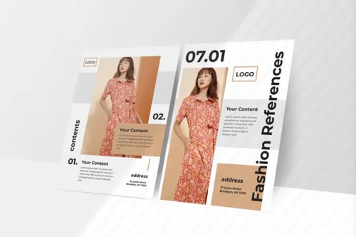 服装销售促销活动传单设计 Minimal Fashion Flyer