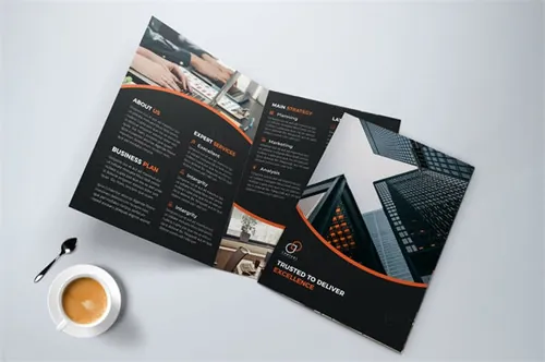 双折页业务企业宣传传单设计模板 Bifold Business