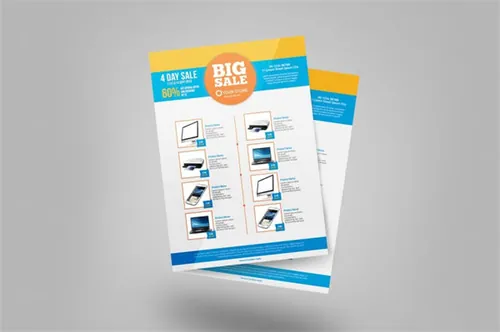 41电子产品特价商店销售传单模板V1 Sale Flyer Template