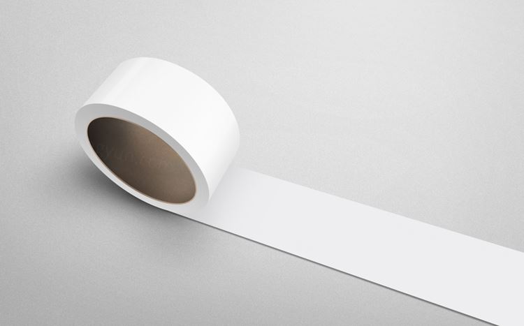 白色封箱胶带机样设计模板