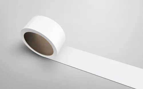 白色封箱胶带机样设计模板