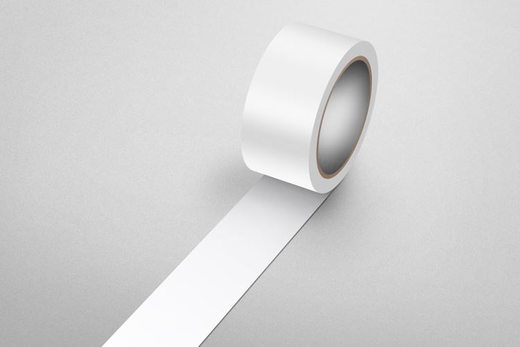 白色封箱胶带机样设计模板