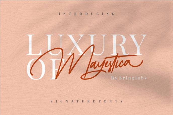 现代典雅的手写创意英文字体 Mayestica - Luxury Signature Font