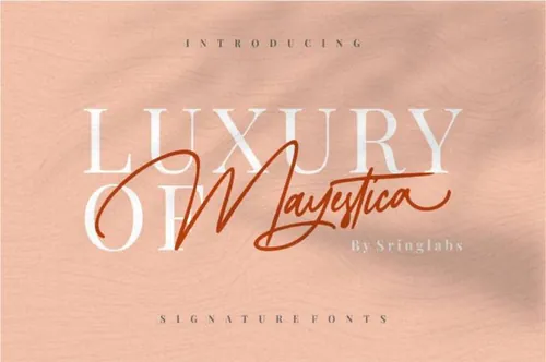 现代典雅的手写创意英文字体 Mayestica - Luxury Signature Font