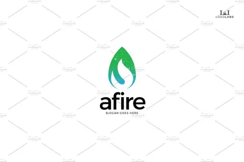 火焰图形标志Logo模板 Afire-Logo