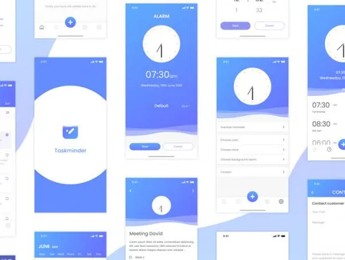 警报和事件提醒移动应用程序UI工具包 Event remind Mob