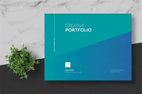 时尚高端简约数据统计企业介绍画册设计模板creative-works-and-g