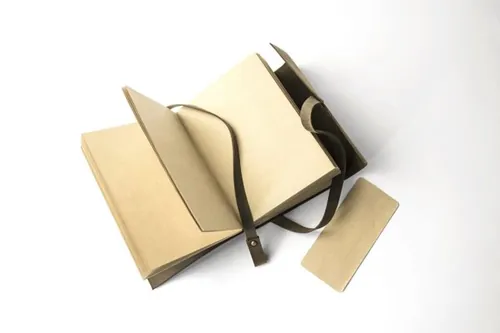 手工皮制封面笔记本设计模板Handmade Notebook Mock-ups