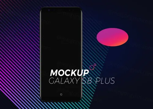 三星S8贴图展示模版 Galaxy S8 Mockup