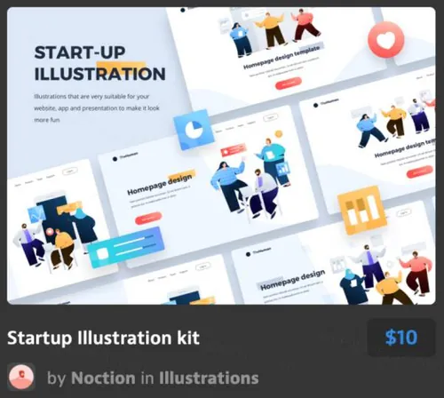 智能启动说明工具包Startup illustration kit