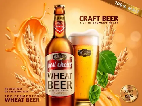 夏日清凉啤酒派对DM广告宣传单设计模版