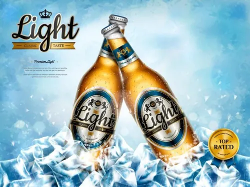 夏日清凉啤酒派对DM广告宣传单设计模版