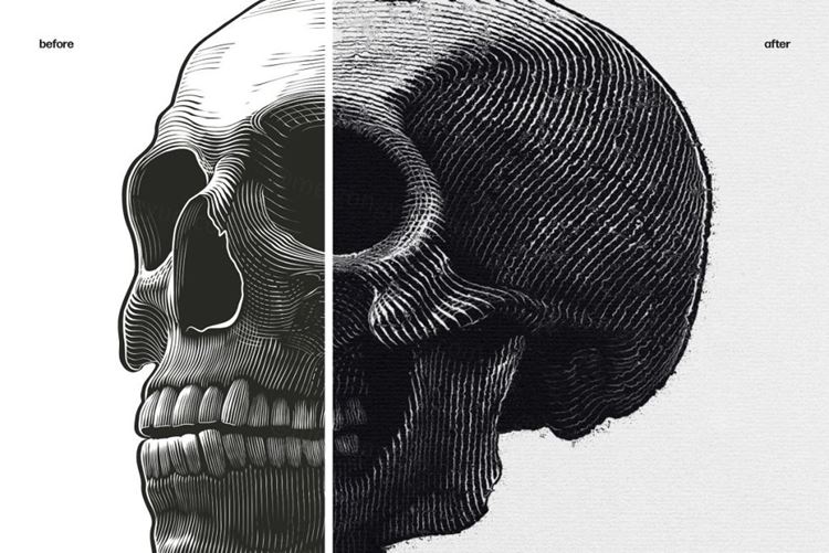 复古垃圾磨损砂砾污垢丝网印刷半色调效果PSD素材 Grung