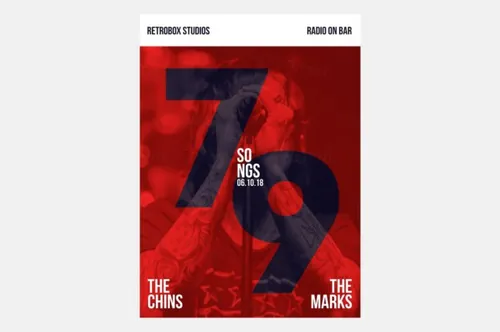 高品质的时尚高端79首歌曲音乐主题宣传单songs-flyer-poster