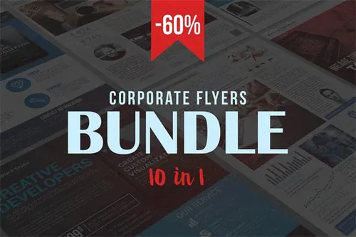 企业海报模板十合一 Corporate Flyers Bundle