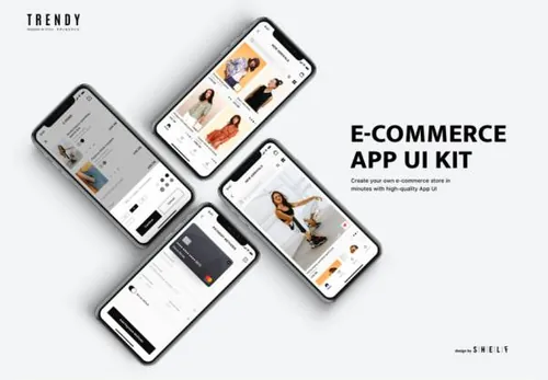 时尚电子商务iOS应用Trendy E-commerce iOS Ap